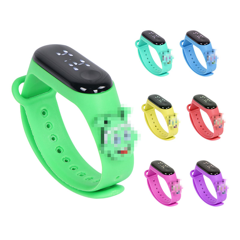 2023 Kids Reminder Unique LED Silicone Watch Band Strap Children Wrist Kid Digital Silicone Watch for Kid
