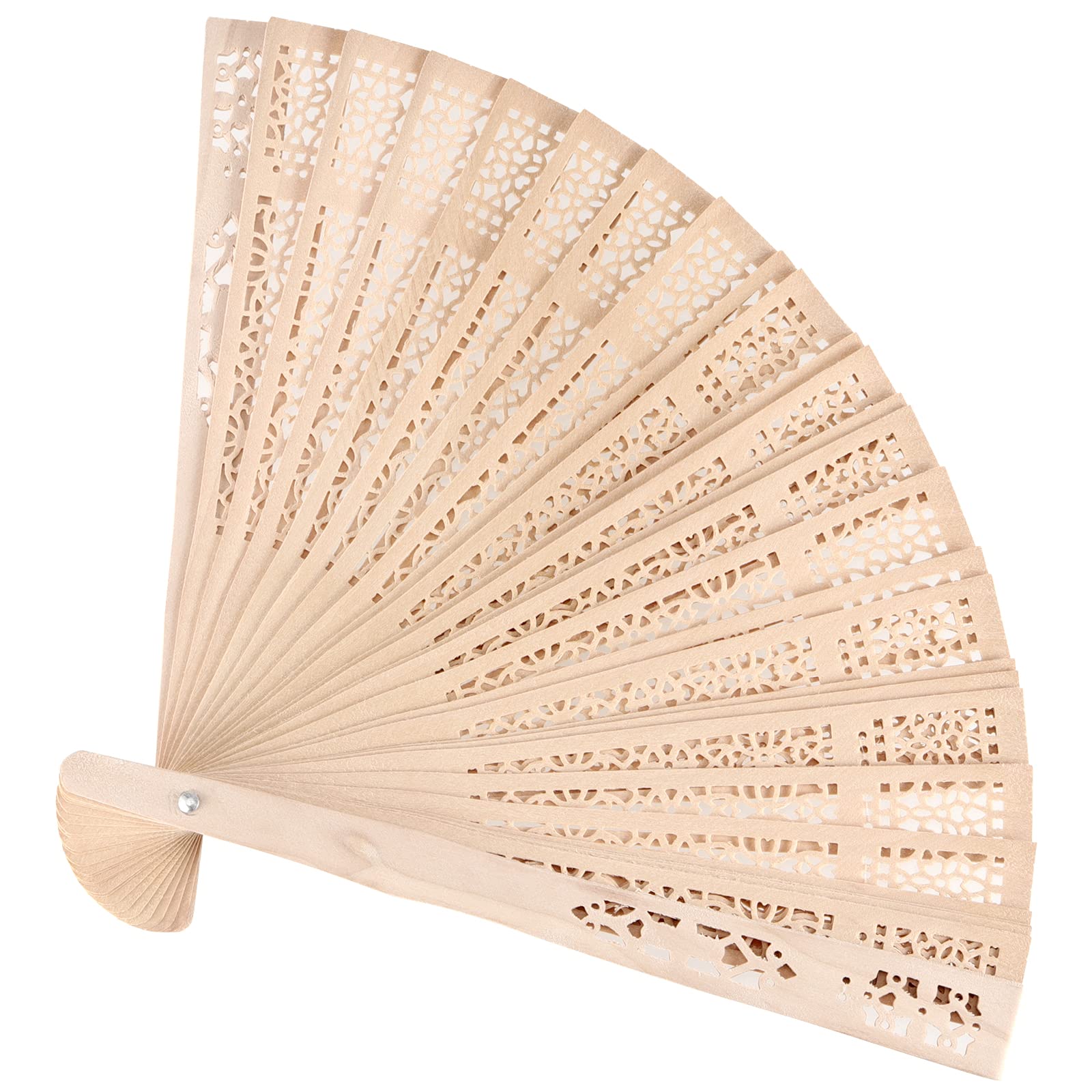 Chinese Folding Fan Scented Wooden Hand Fans for Wedding Party Home Decoration