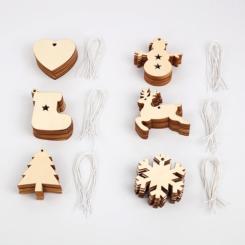 Christmas Wooden Reindeer Snow Hanging Decor For Xmas Tree Ornaments Party Favor Suppliers