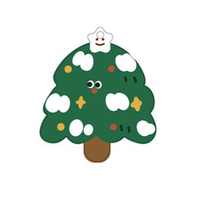 Wooden crafts creative Cartoon Christmas tree ornaments home decoration handmade DIY holiday decoration