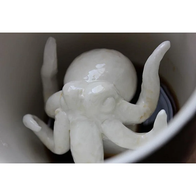 Halloween Cthulhu Ceramic  Creepy Cups Hidden Animal Inside Mug