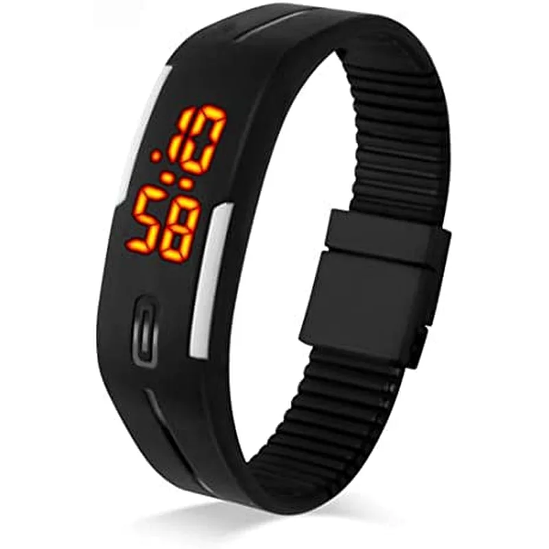 Portable Girls Boys Student LED Outdoor Cartoon Wristwatch Silicone Digital Sport Watch Kids Electronic Watches