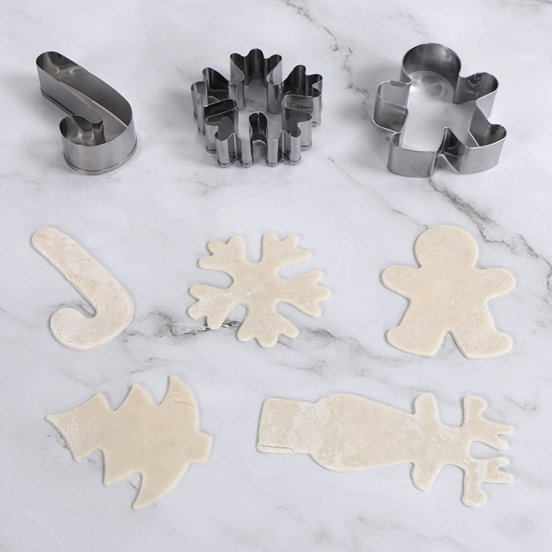 Cookie Cutters Baking Tool Cookie Molds Christmas Set Small Biscuit Mold Stainless Steel Deer Cake Mold Vegetable