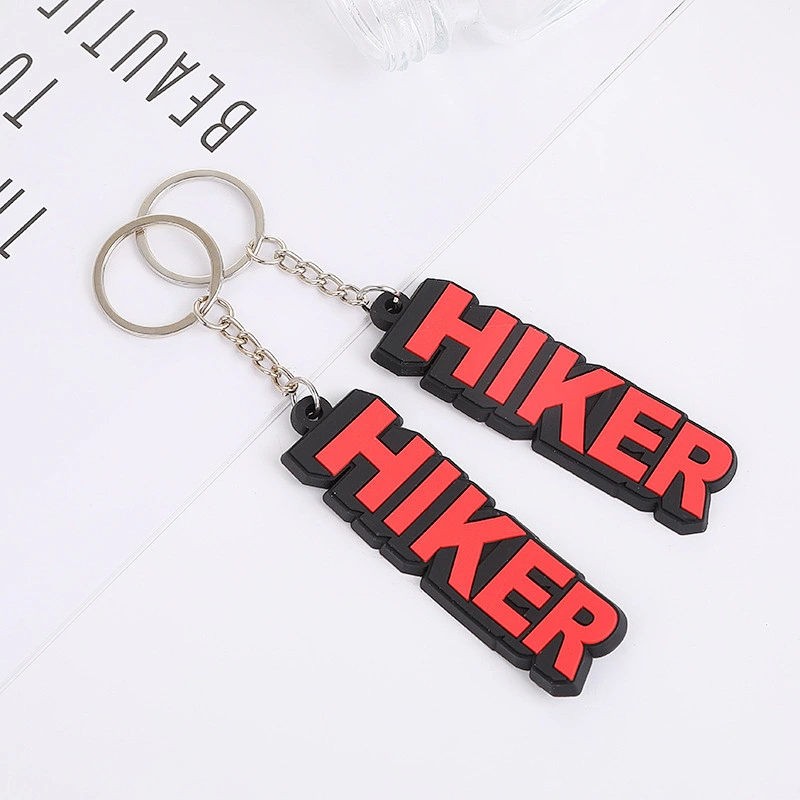 Factory Promotion Rubber Key Chains Key Holder Custom Shape 2d Or 3d Soft Pvc Key Rings White Rubber Keychain Cartoon Set