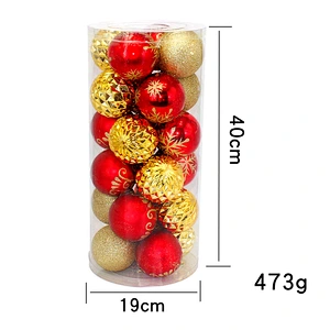 Wholesale Factory Price Christmas Plastic Ball Xmas Baubles In Set Decoration Supplier