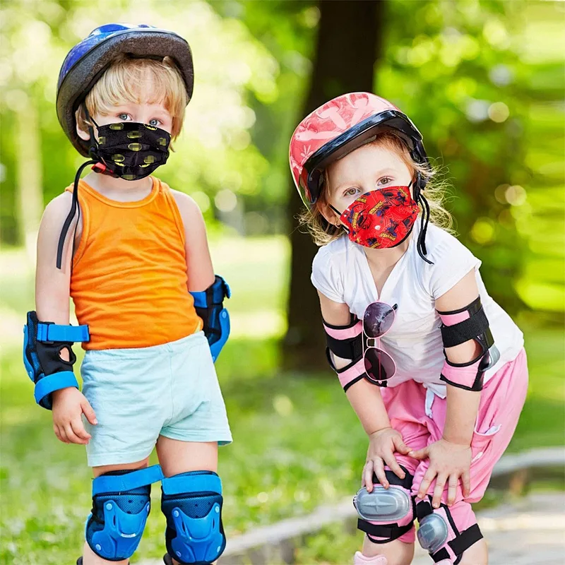 Festival Kids Boys Girls Children 3Ply Earloop Breathable Kids Party Mask
