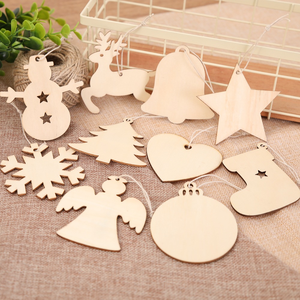 Wooden Christmas Decor Wood Chips For Decorations Christmas Ornament