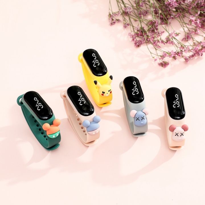 Waterproof Kids Watch Boy Kids Watch Girl Cute Cartoon Sports Silicone Band LED Digital Kids Gift