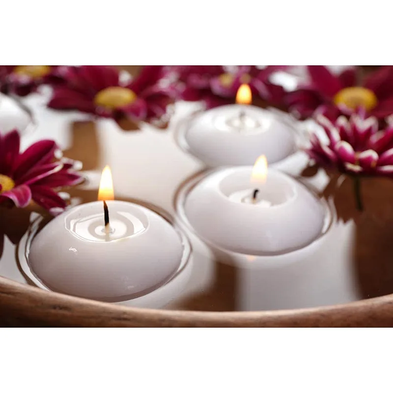 Large 3 Inch Unscented Floating Candles