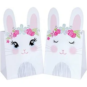 Easter Paper Bags for Kids Easter Cute Bunny Paper Treat Bags