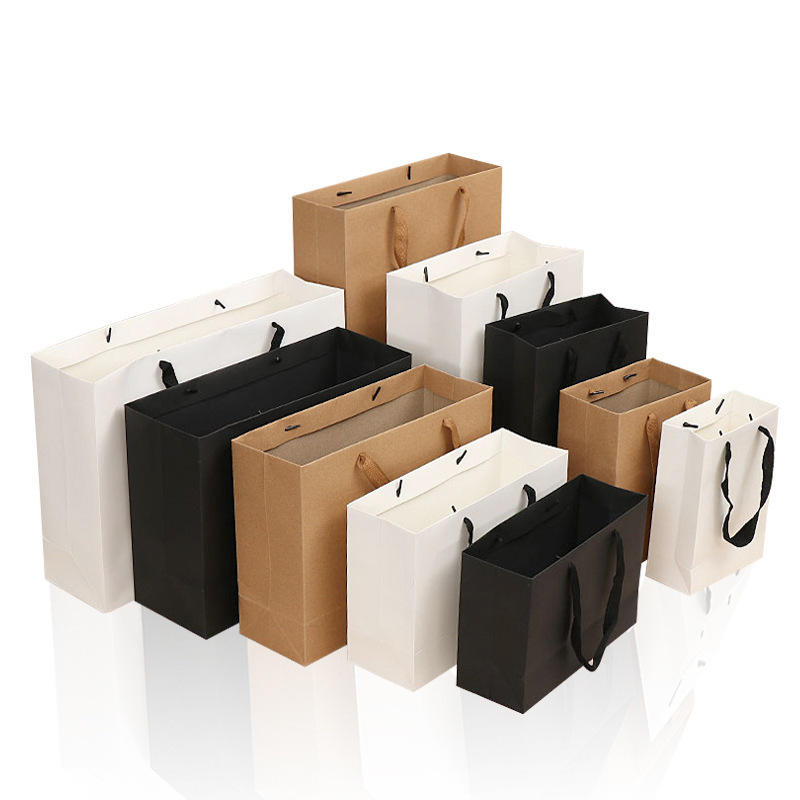 Customized Business Birthday Gift Paper Bag Shopping Small Ring Jewelry Box Paper Bag