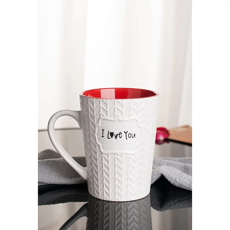 Valentine Day I Love You Mug 16 oz Coffee Tea Cup for Wife