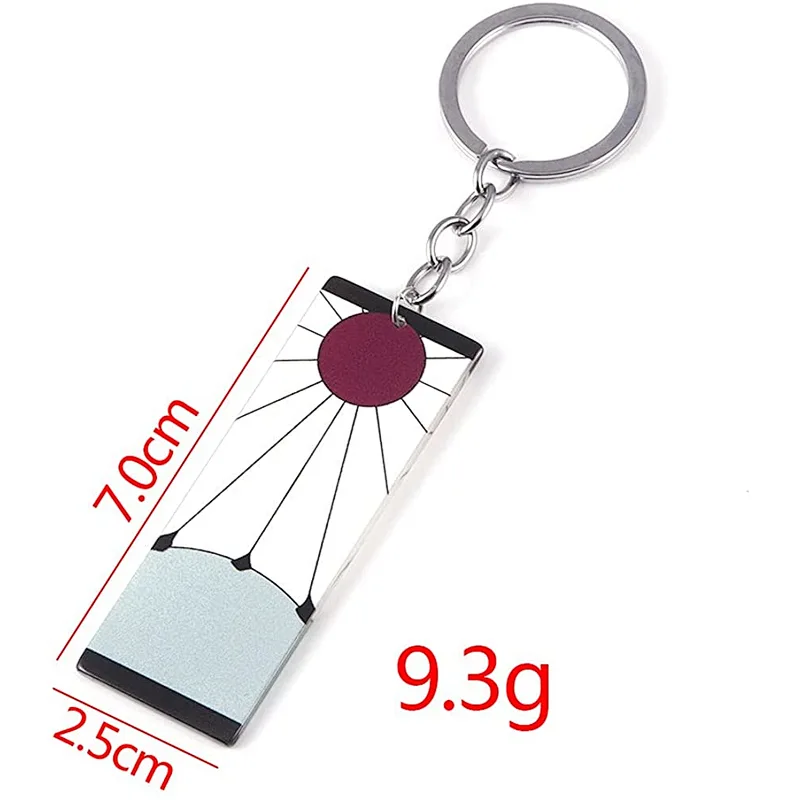 Demon Slayer Rengoku Nezuko Anime Hanafuda Chain Kimetsu No Yaiba Tanjiro Keychain