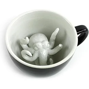 Halloween Cthulhu Ceramic  Creepy Cups Hidden Animal Inside Mug