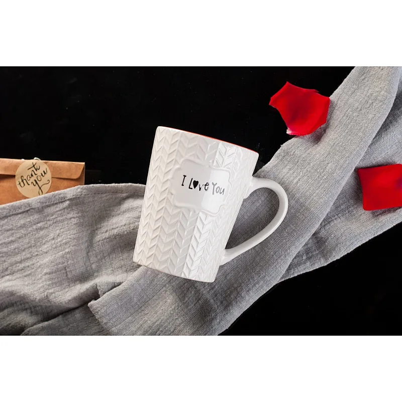 Valentine Day I Love You Mug 16 oz Coffee Tea Cup for Wife