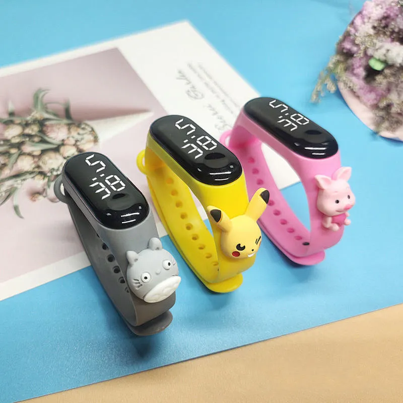Hot Superhero Watch For Kids Cool Cartoon Led Cartoon Figures Children Digital Students Fashion Watch&