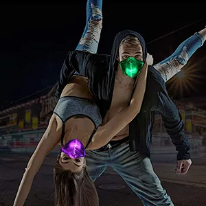 7 Color Glowing Luminous Rave Mask for Men Women Christmas Party