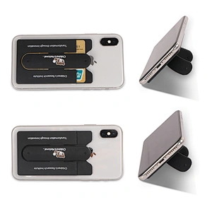 Silicone Phone Holder Card Sleeve Multi-function Paste Type Anti-degaussing Card sleeve