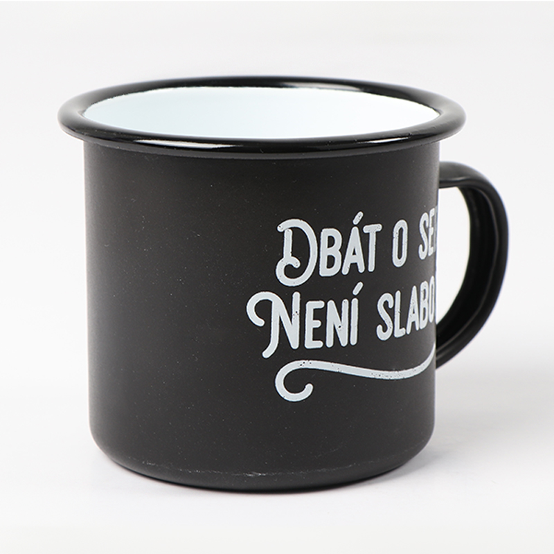 OEM Custom Logo Size Big Capacity Enamelled Cup