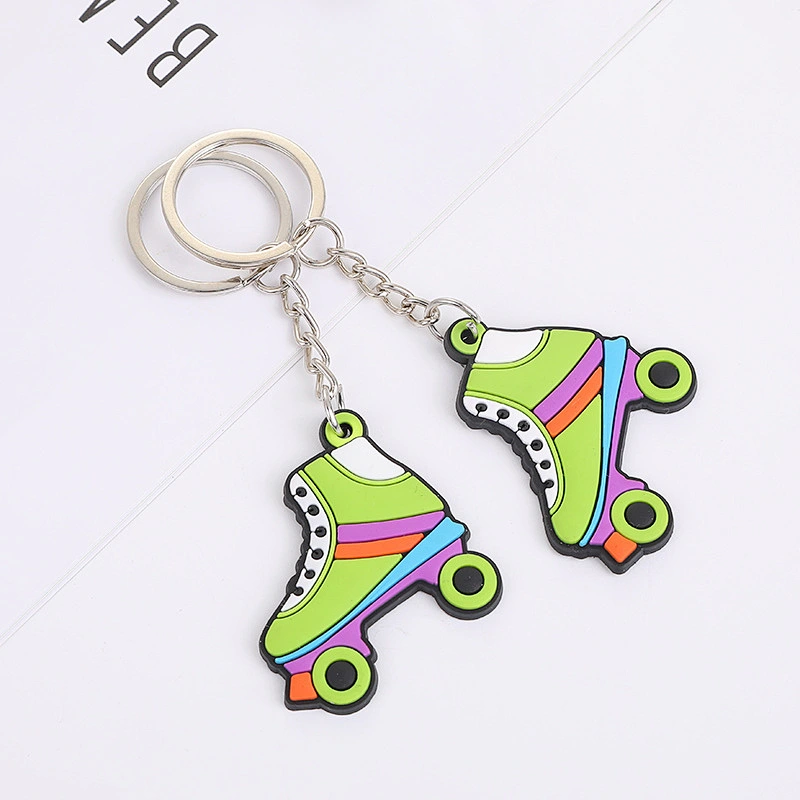 Personalized Promotion Gift Plastic Keychain Cute Cartoon Anime Rubber Pvc Keychain Custom Logo 2d 3d Soft Pvc Rubber Key Chains