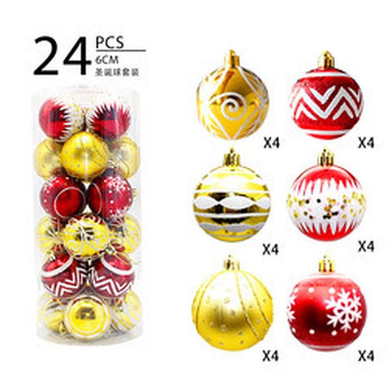 Decorative Beautiful Boxed Glass Christmas Balls Ornaments
