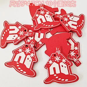 Christmas Wooden Reindeer Snow Hanging Decor For Xmas Tree Ornaments Party Favor Suppliers