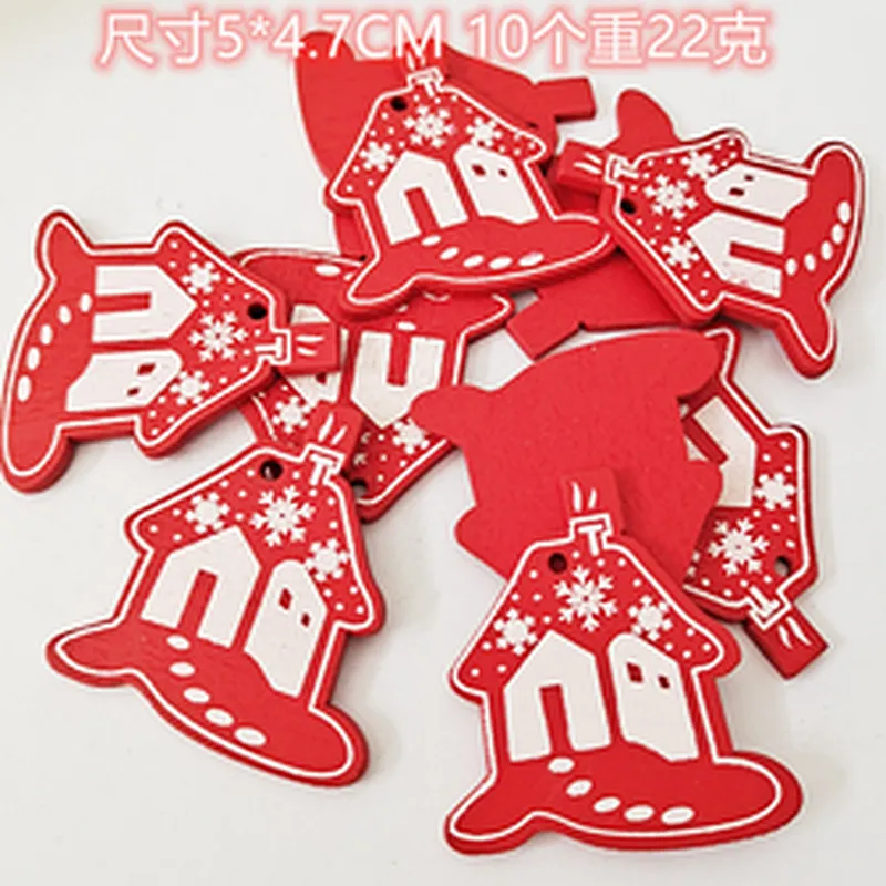 Christmas Wooden Reindeer Snow Hanging Decor For Xmas Tree Ornaments Party Favor Suppliers