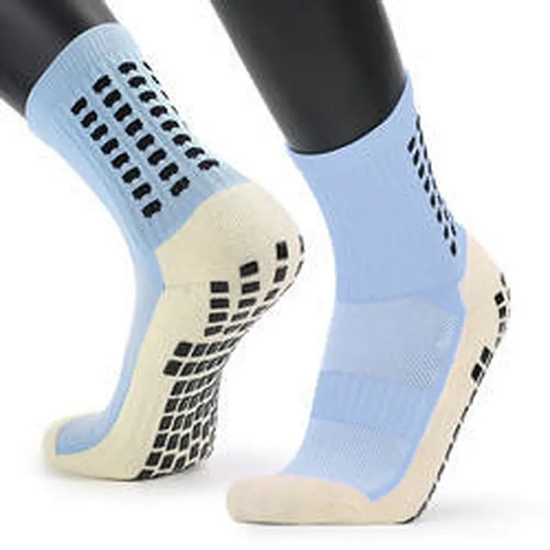 Fashion Sport Men Anti Slip Tube Trampoline Socks Soccer Football Sports Grip Socks