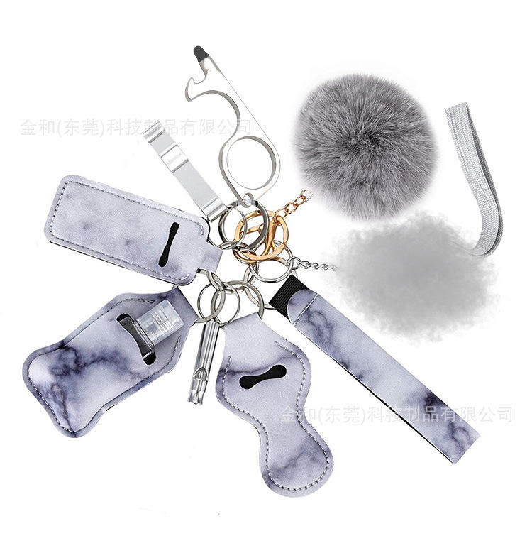 2023 hot Keychain Accessories Self Defense Self Defense Keychain Set Accessories Supplies Self Defense Keychain For Women