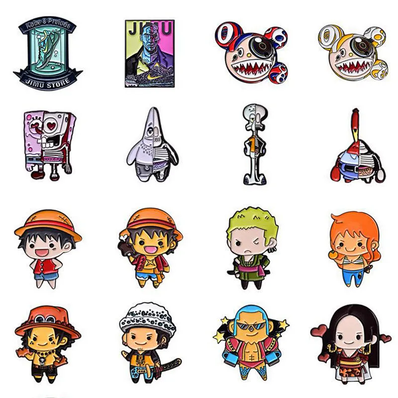 No Minimum Wholesale Metal Pins Supplier Glitter Brooch Anime Hard Enamel Pin Soft Lapel Badge Manufacturer Custom Enamel Pin