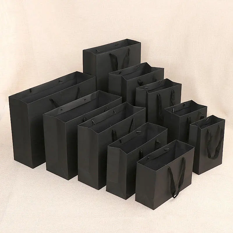 Manufactory Direct No Logo Bags Shopping Kraft Paper Bag With Handle
