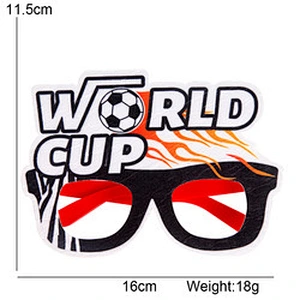 Custom National Glasses Qatar Football Supporter Flag Glasses Qatar's Fan Party Sunglasses Flag Sticker Sunglasses