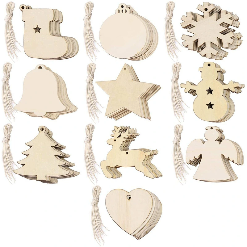 Christmas Wooden Reindeer Snow Hanging Decor For Xmas Tree Ornaments Party Favor Suppliers
