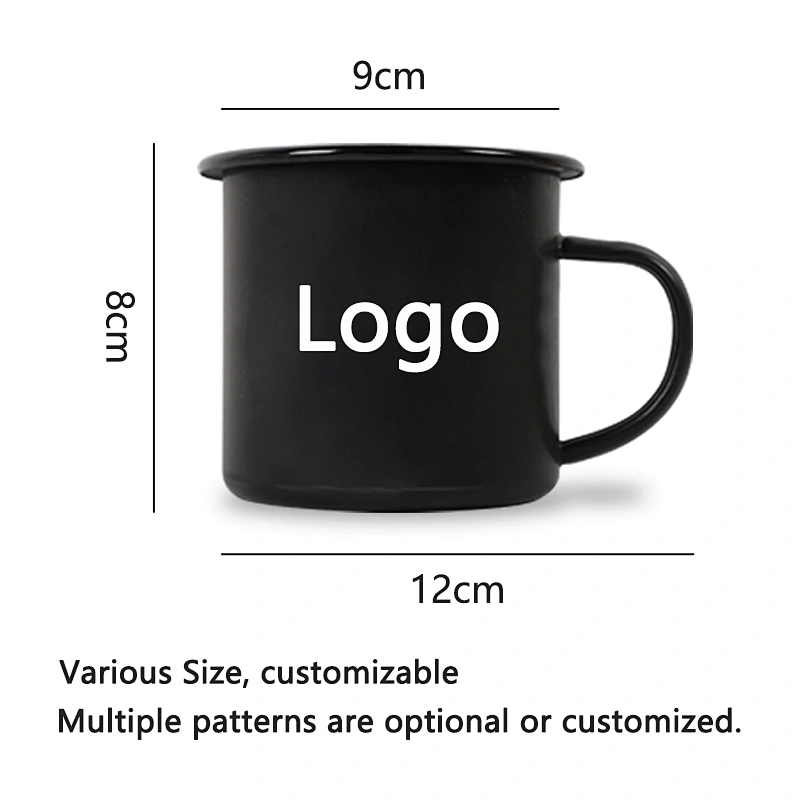 OEM Custom Logo Size Big Capacity Enamelled Cup