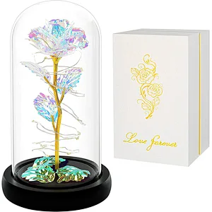 Valentines Day Forever Galaxy Roses Gifts Eternal Light Rose Flower Gifts
