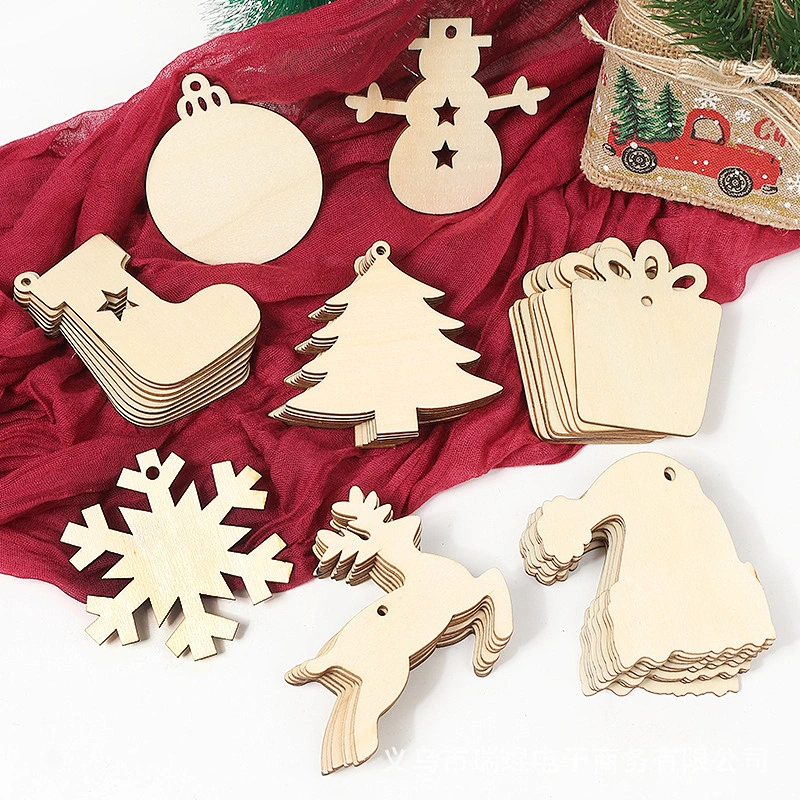 Christmas Wooden Reindeer Snow Hanging Decor For Xmas Tree Ornaments Party Favor Suppliers