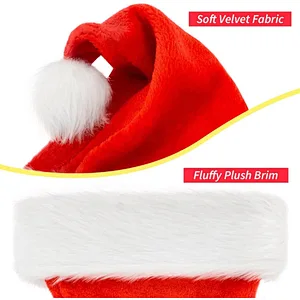 Christmas Hat Santa Hat Xmas Holiday Hat for Adults
