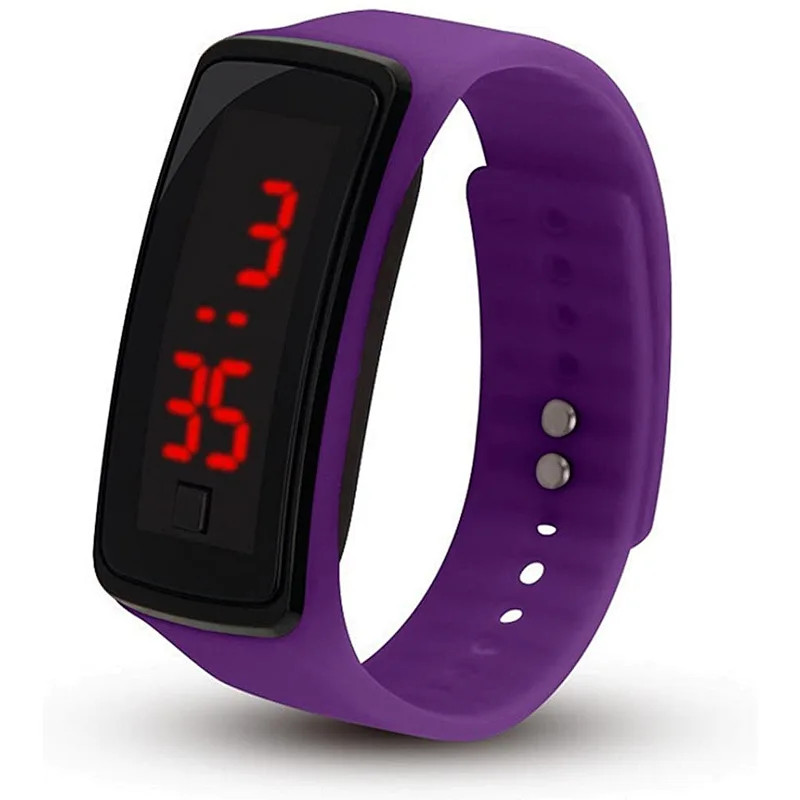 LED Waterproof Kids watch Cute Cartoon Sports Silicone Band LED Digital Wrist Watch