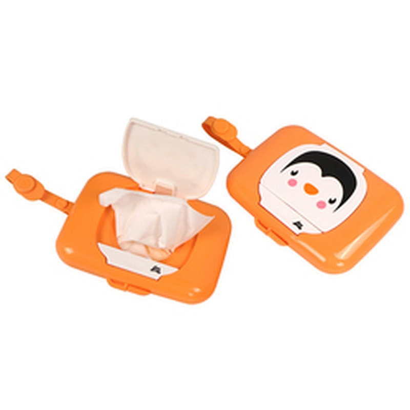 High Quality Fliped Cover Baby Wet Wipes In A Dispenser Box Packing
