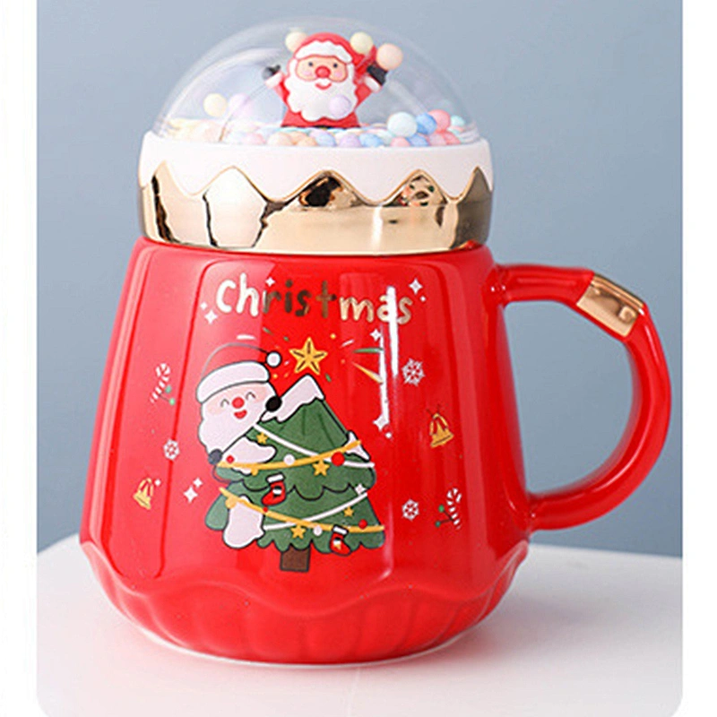 Santa Claus Cute Creative Ceramic Christmas Mugs Popular Kids Gift Set Christmas Mugsset