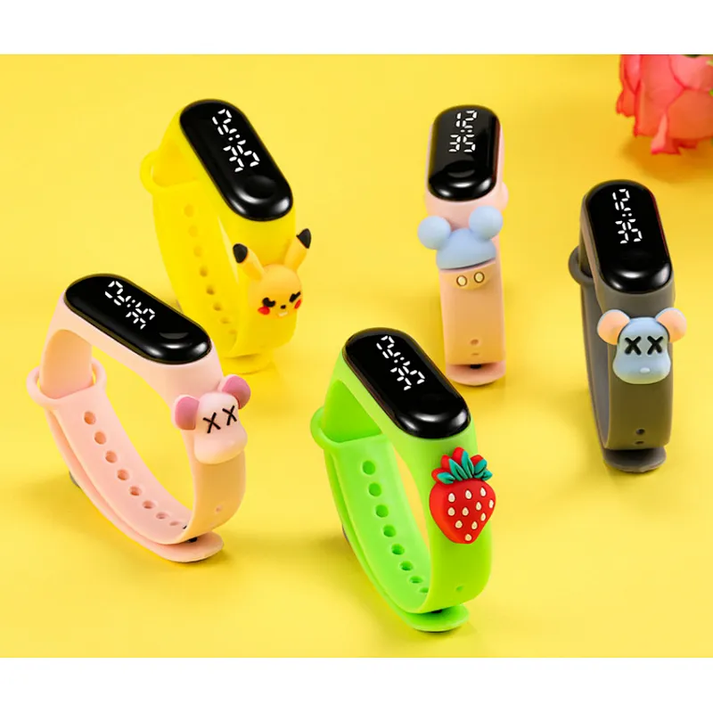 Hot Superhero Watch For Kids Cool Cartoon Led Cartoon Figures Children Digital Students Fashion Watch&