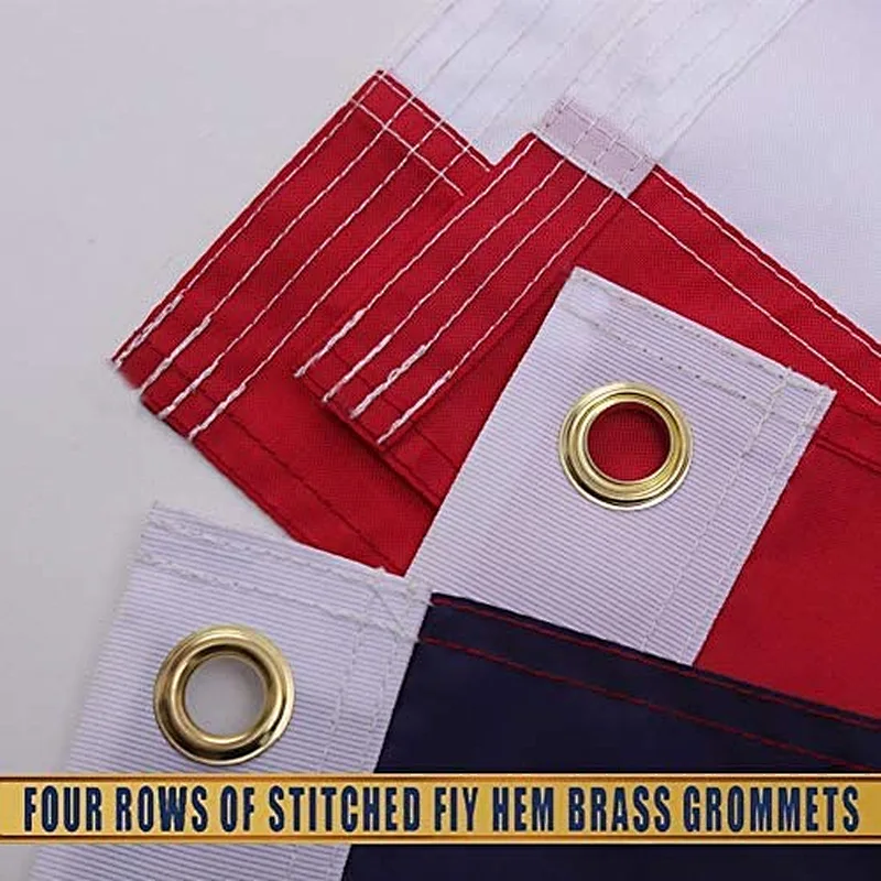Custom Size Nylon Outdoor The Strongest American Flag