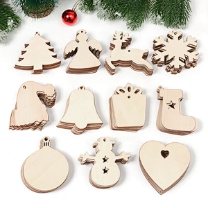 Nature Reindeer Horn Home Decoration Ornaments Wooden Christmas Wood Signs Wall Hanging Decor Welcome Sign For Front Door