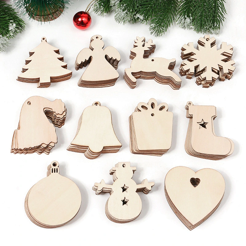 Nature Reindeer Horn Home Decoration Ornaments Wooden Christmas Wood Signs Wall Hanging Decor Welcome Sign For Front Door