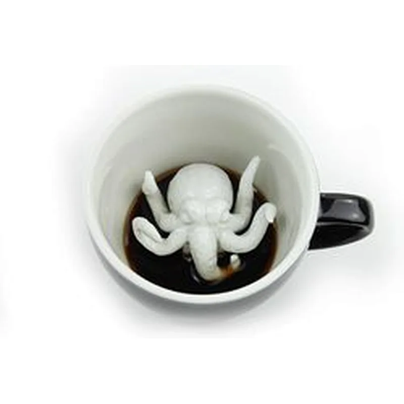 Halloween Cthulhu Ceramic  Creepy Cups Hidden Animal Inside Mug