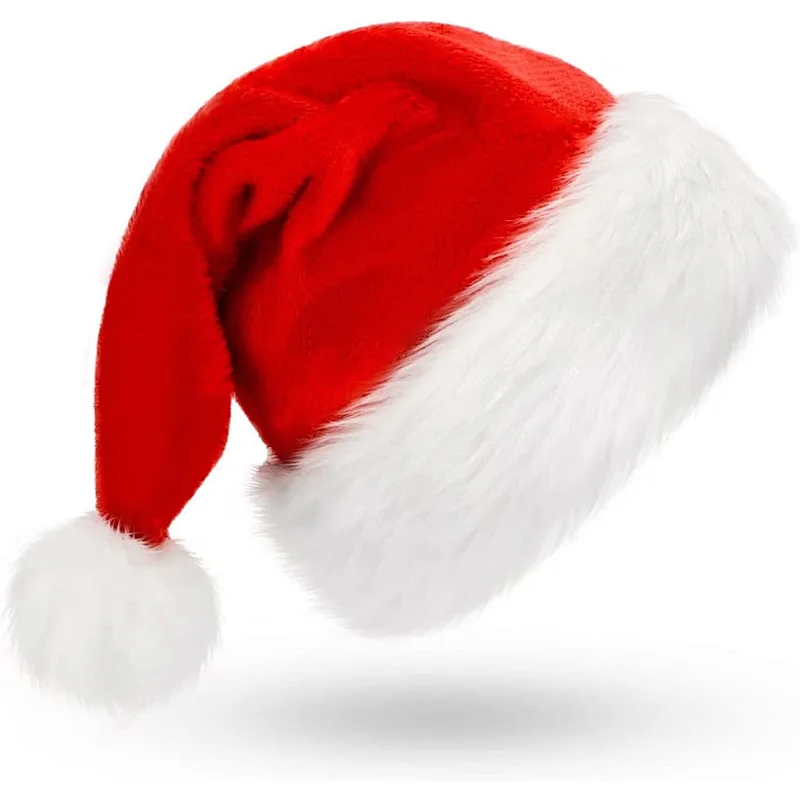 Christmas Hat Santa Hat Xmas Holiday Hat for Adults