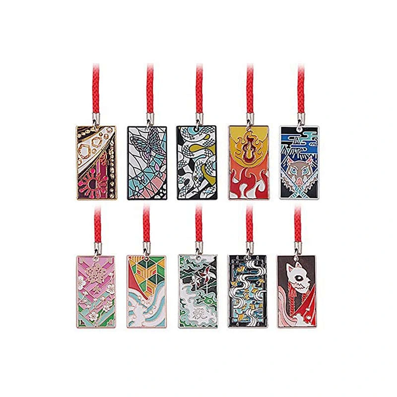 2023 New Demon Slayer Rengoku Nezuko Anime Hanafuda Chain Kimetsu No Yaiba Tanjiro Demon Slayer Keychain