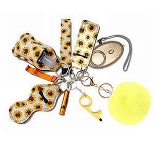 2023 Amazon Hot Sale Wholesale Self Defense Keychain Set For Women Cheap Self Defense Key Chain