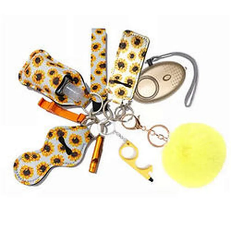 2023 Amazon Hot Sale Wholesale Self Defense Keychain Set For Women Cheap Self Defense Key Chain
