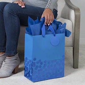 Tissue Paper Large Gift Bag for Hanukkah Christmas Birthdays Fathers Day Graduations